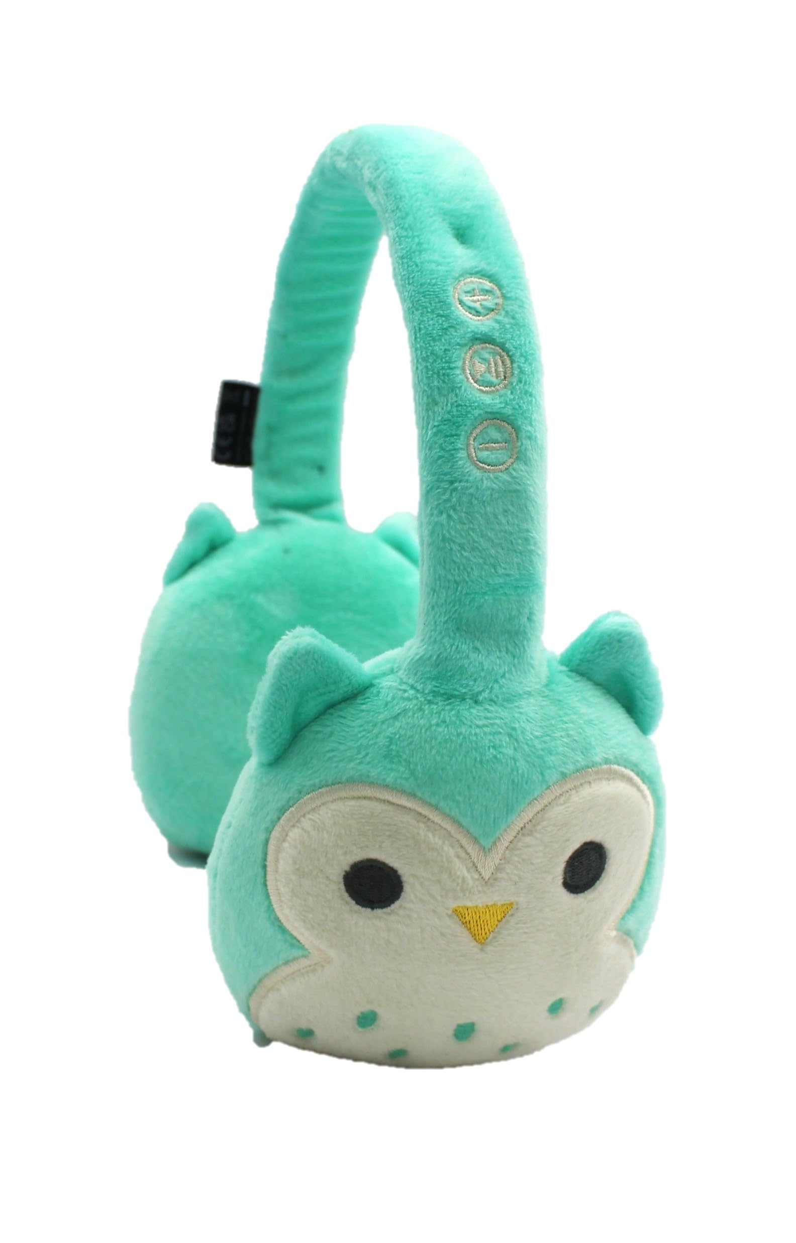 Squishmallows Winston The Owl - Auriculares Bluetooth de Felpa con micrófono Integrado para Hacer Llamadas telefónicas. Rango Bluetooth de 10 Metros, Control de Volumen, Almohadillas de Felpa Suave y Squishmallows Winston The Owl - Auriculares Bluetooth de Felpa con micrófono Integrado para Hacer Llamadas telefónicas. Rango Bluetooth de 10 Metros, Control de Volumen, Almohadillas de Felpa Suave y